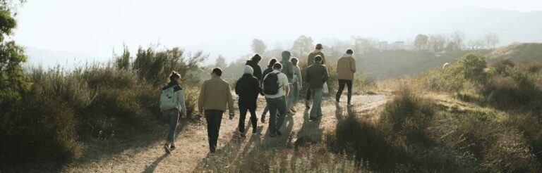 Deep Time Walk wandeling groep